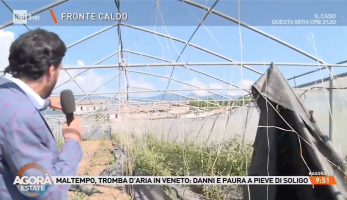 Italia divisa tra caldo record e violenti temporali: danni e devastazione nel Trevigiano